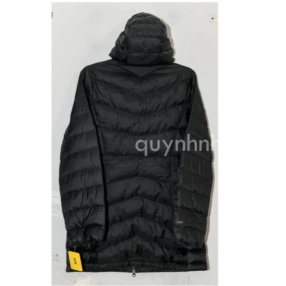 Eddie Bauer Women's CHEVRON DOWN PARKA IN BLACK - Picture 6 of 7